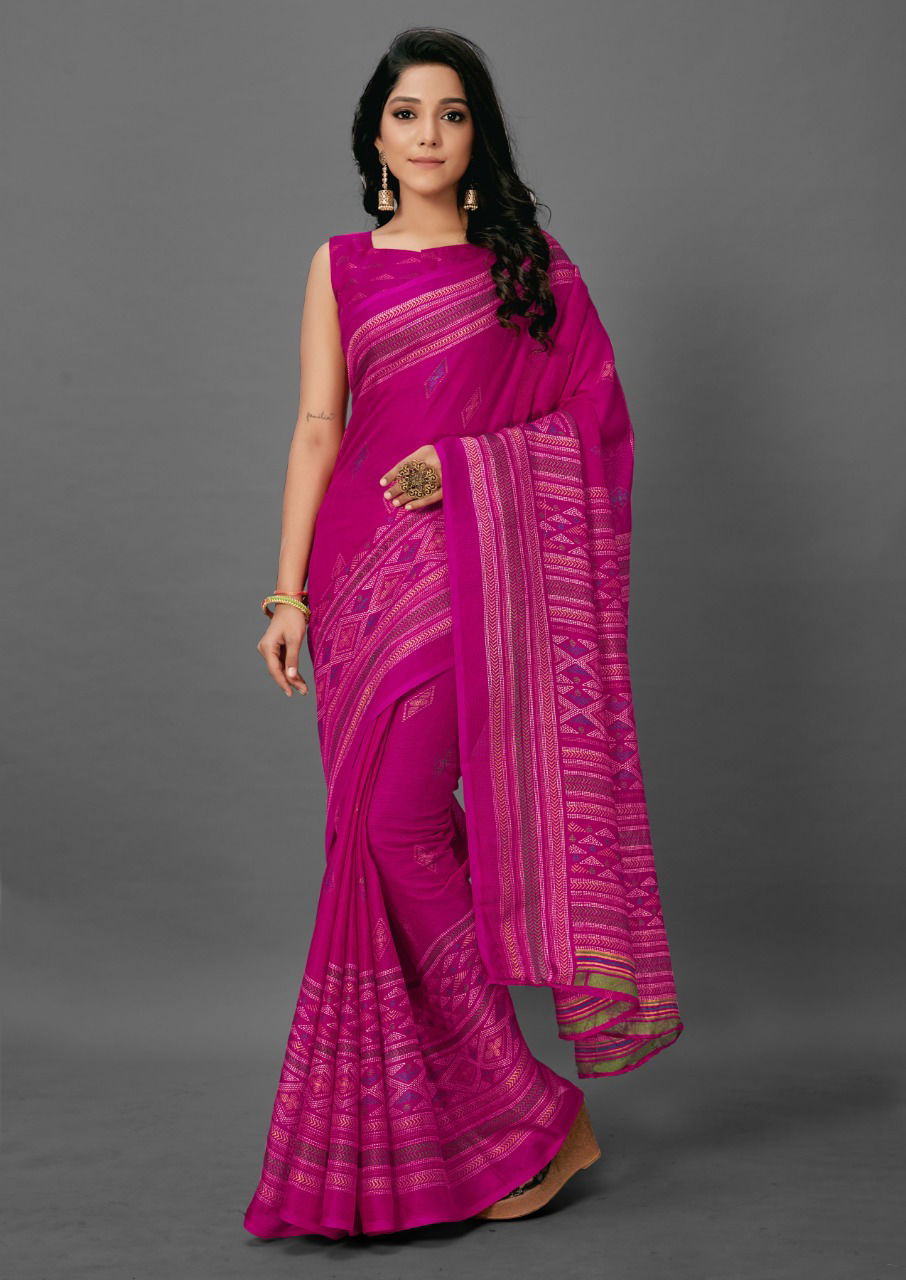 Jute Silk 101 Casual Wear Designer Fancy Silk Sarees Collection